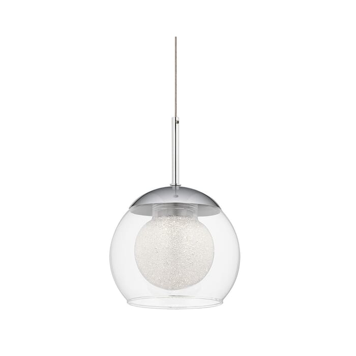 Elan Lexi LED Mini Pendant Orb Light in Chrome Elan Lexi LED Mini Pendant Orb Light in Chrome