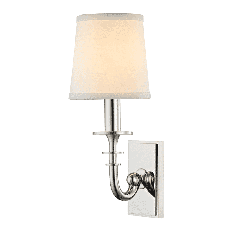 Carroll 13" Wall Sconce in Polished Nickel