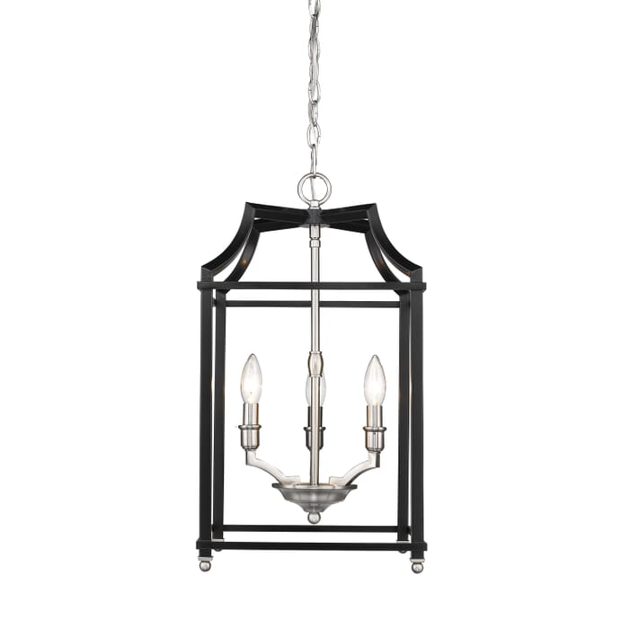 Golden Leighton 3-Light 22" Pendant Light in Pewter Golden Leighton 3-Light 22" Pendant Light in Pewter
