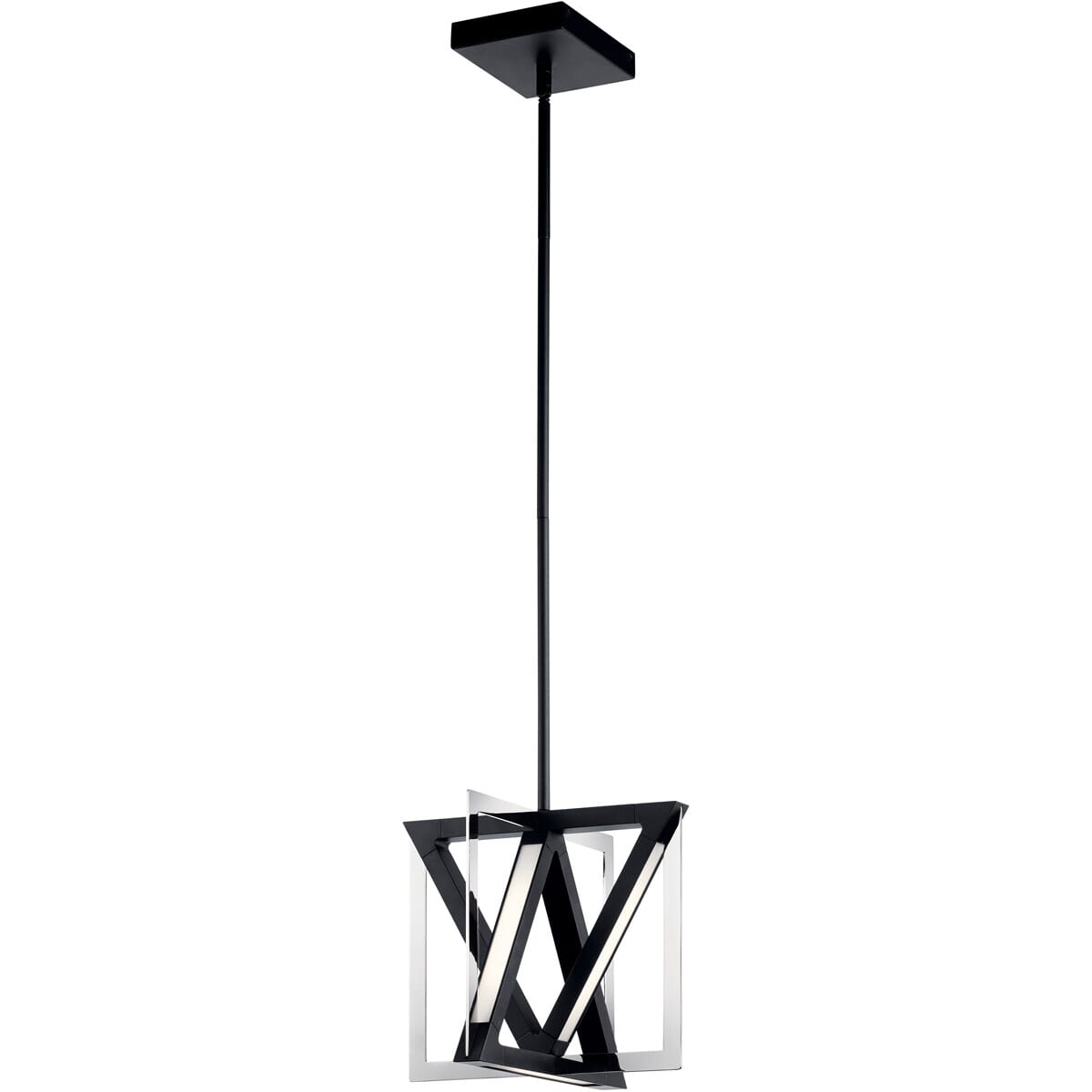 Elan Axis Contemporary Pendant in Matte Black