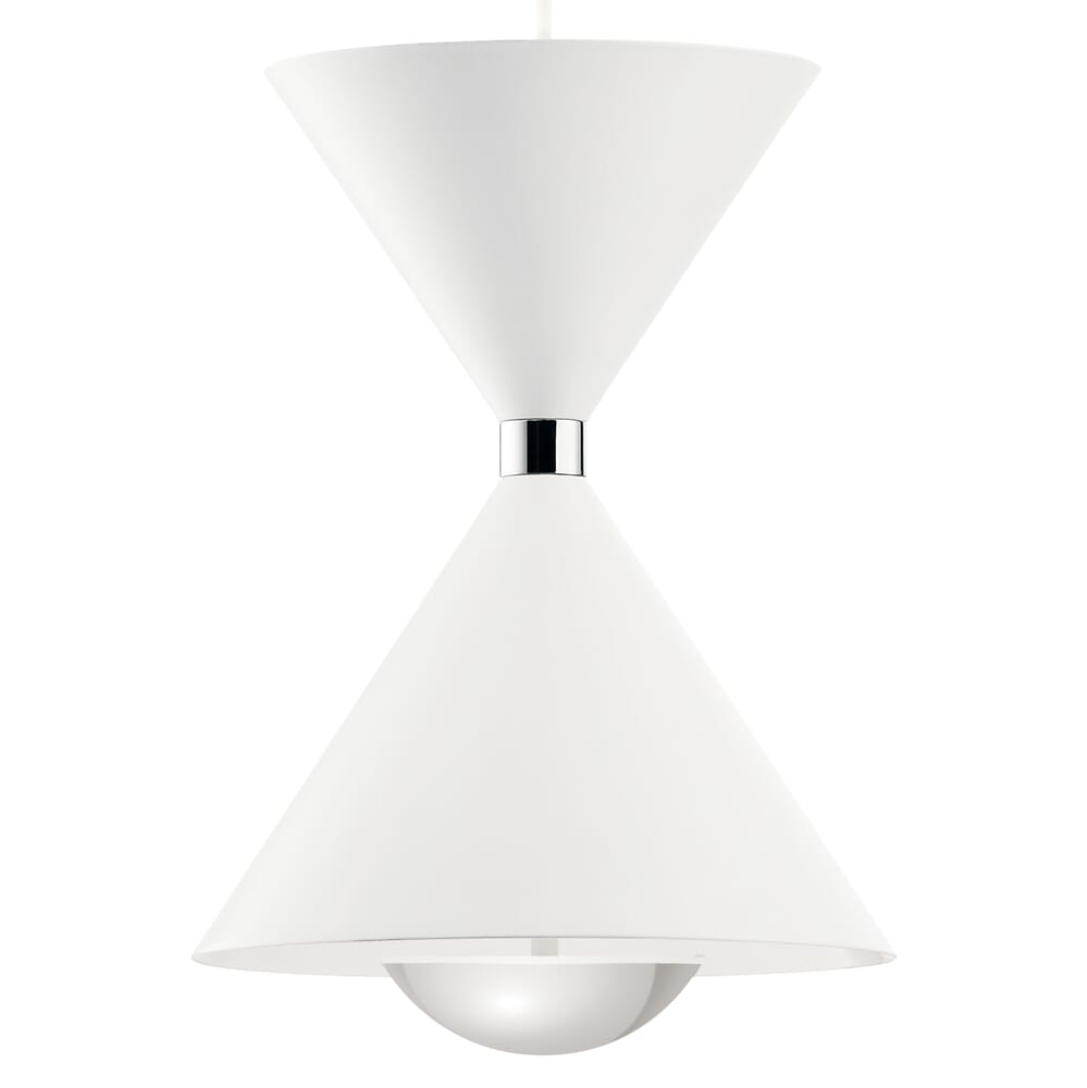 Elan Kordan Contemporary Cluster Pendant in Matte White