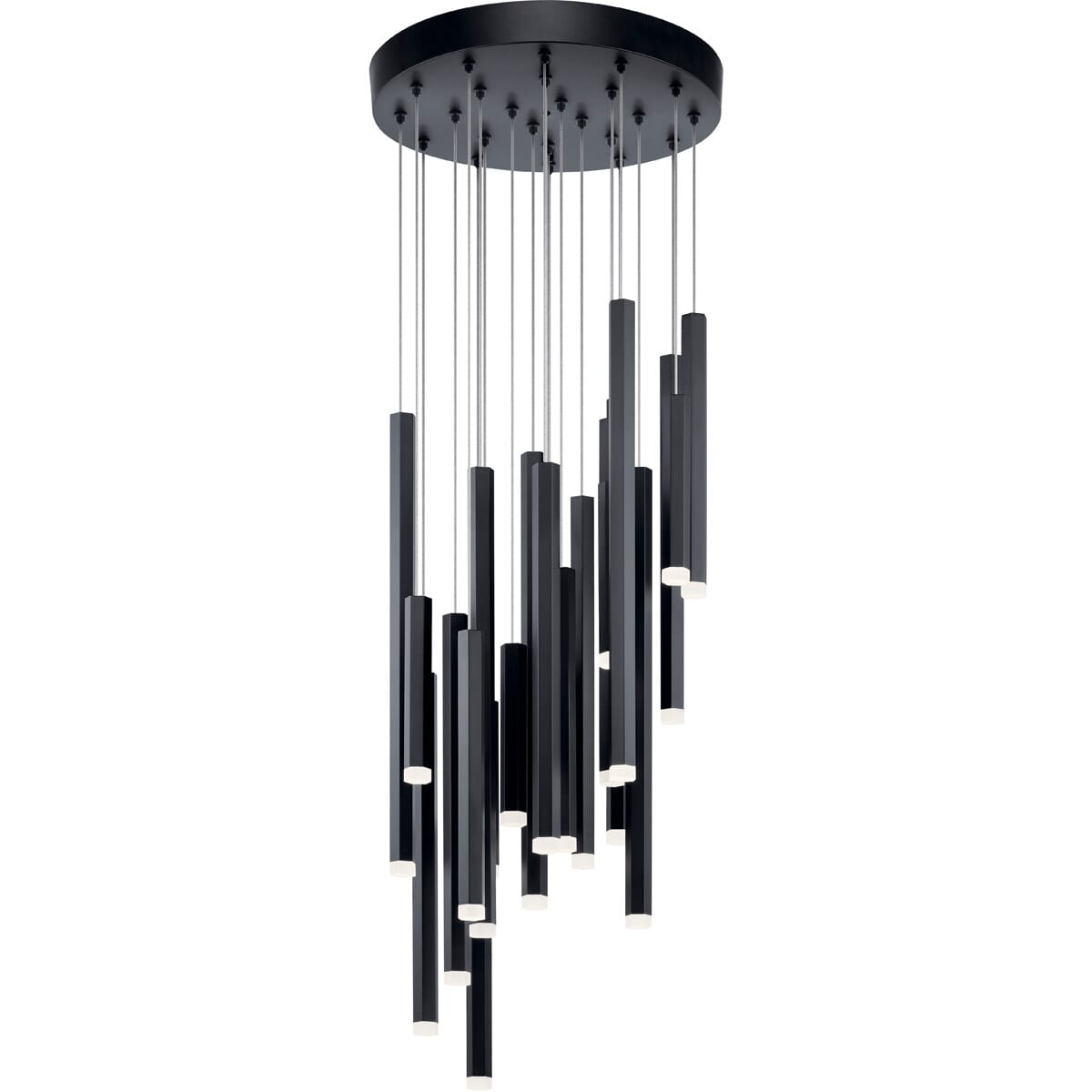 Elan Soho 24-Light Contemporary Cluster Pendant in Black