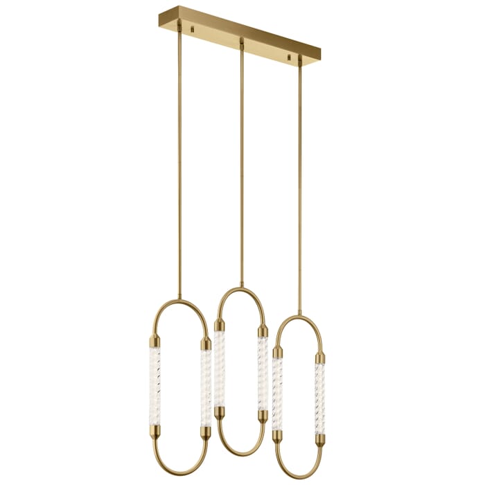 Elan Modern 3-Light 9" Pendant Light in Champagne Gold Elan Modern 3-Light 9" Pendant Light in Champagne Gold