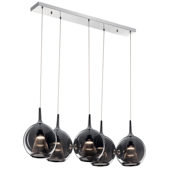 Elan Modern 5-Light Pendant Light in Chrome Elan Modern 5-Light Pendant Light in Chrome
