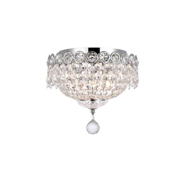 Century 3-Light Flush Mount in Chrome Century 3-Light Flush Mount in Chrome