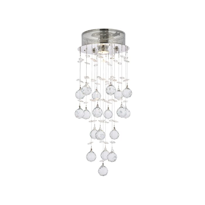 Galaxy 1-Light Flush Mount in Chrome Galaxy 1-Light Flush Mount in Chrome