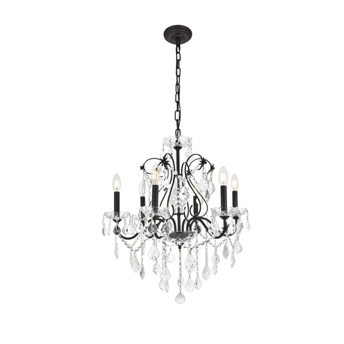 St. Francis 6-Light Chandelier in Dark Bronze St. Francis 6-Light Chandelier in Dark Bronze