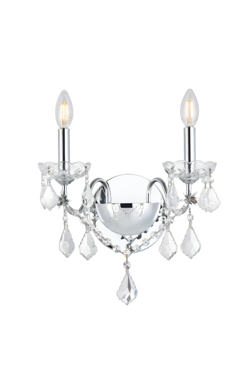 St. Francis 2-Light Wall Sconce in Chrome