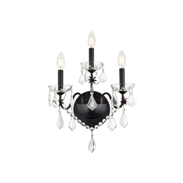 St. Francis 3-Light Wall Sconce in Dark Bronze St. Francis 3-Light Wall Sconce in Dark Bronze