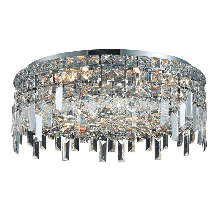 Maxime 6-Light Flush Mount in Chrome Maxime 6-Light Flush Mount in Chrome