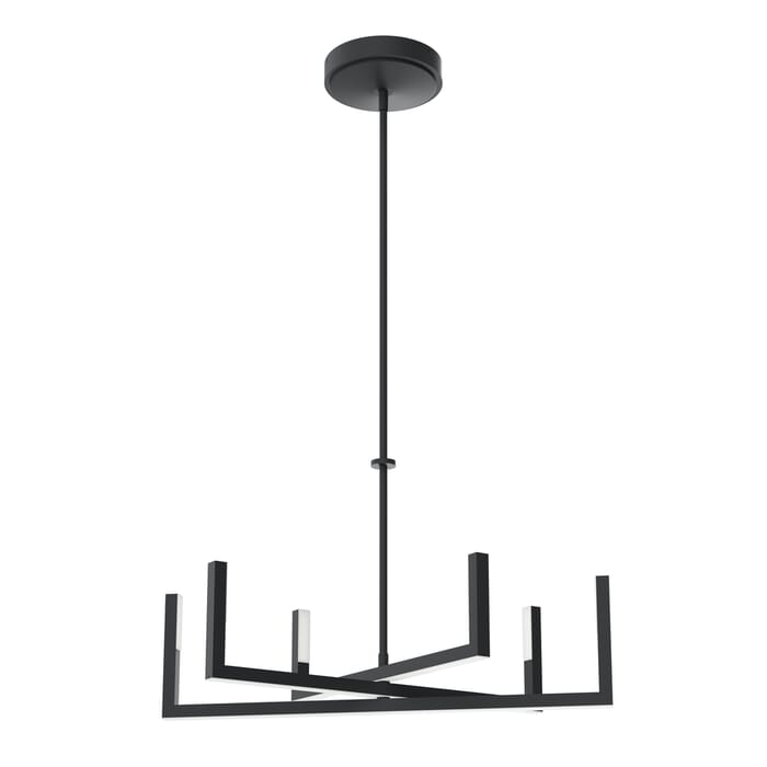 Elan Priam 6-Light Transitional Chandelier in Matte Black Elan Priam 6-Light Transitional Chandelier in Matte Black