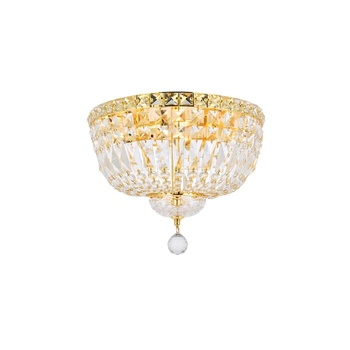 Tranquil 4-Light Flush Mount in Gold Tranquil 4-Light Flush Mount in Gold