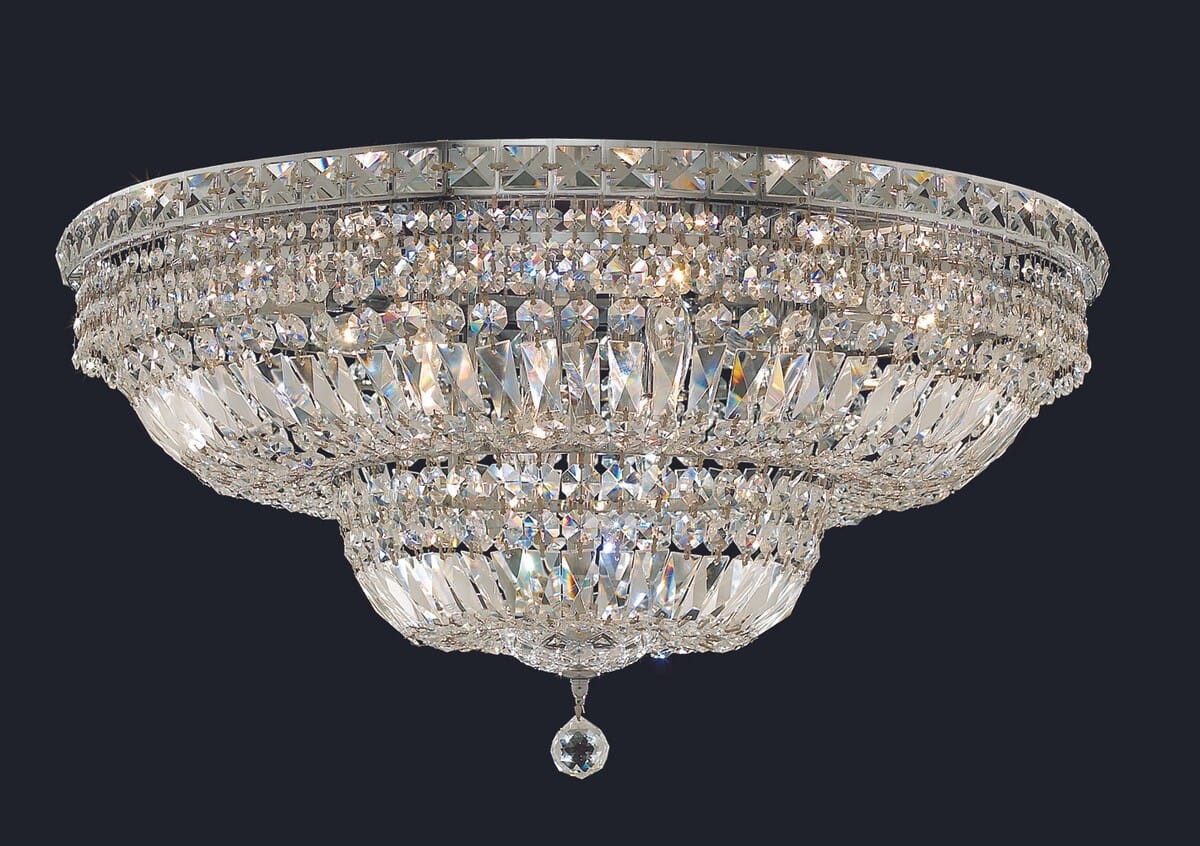 Tranquil 18-Light Flush Mount in Chrome