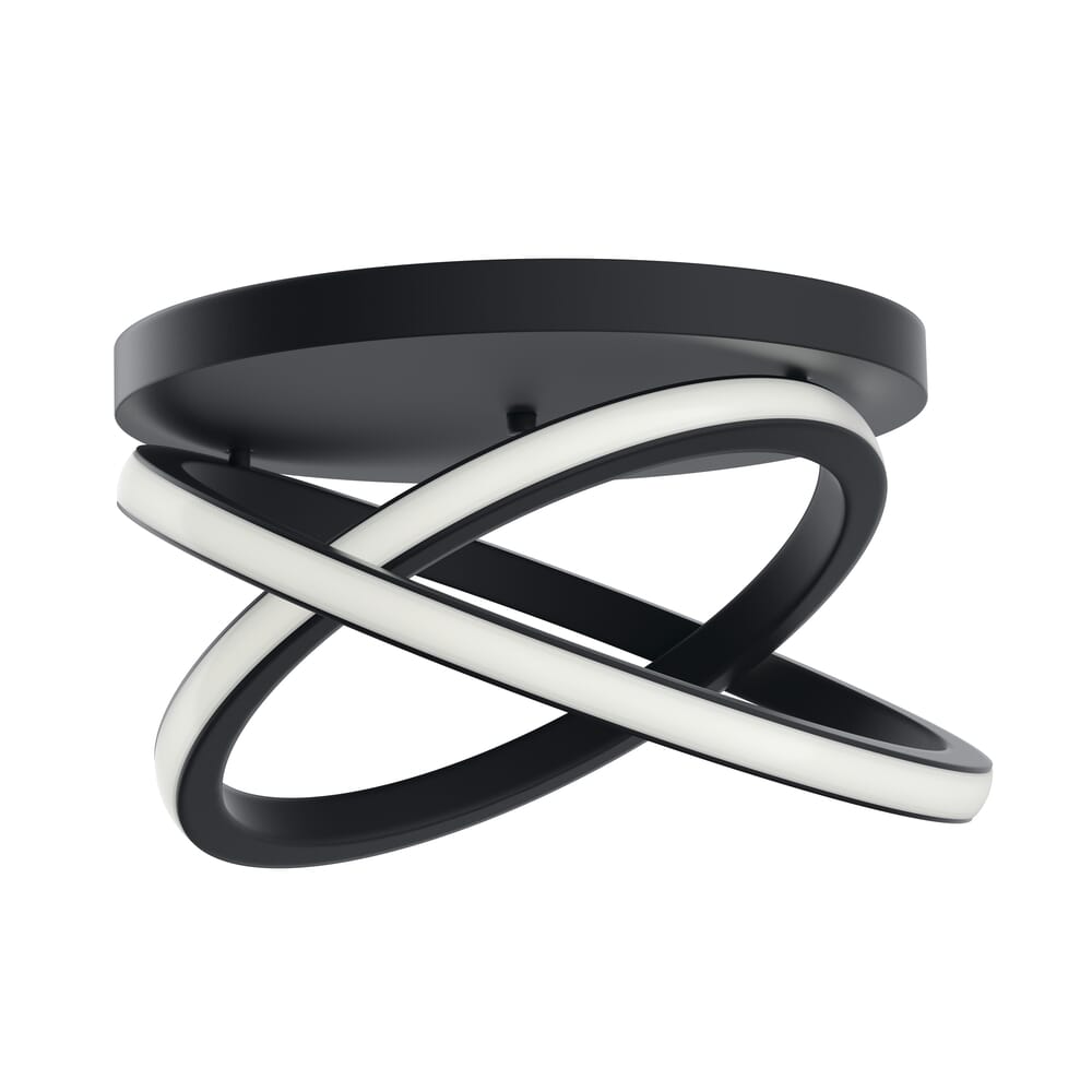 Elan Caputo 2-Light Ceiling Light in Matte Black