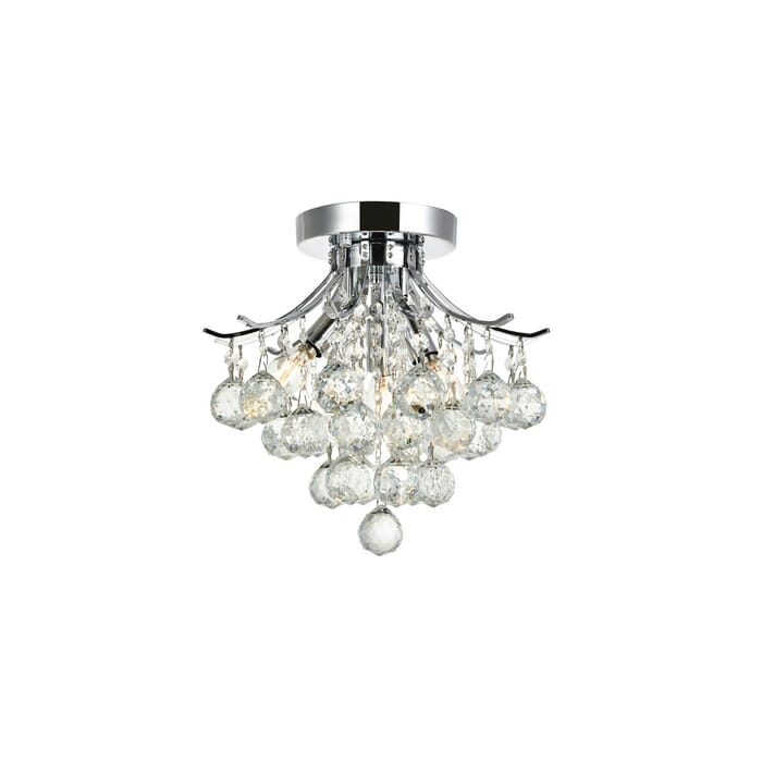 Toureg 3-Light Flush Mount in Chrome Toureg 3-Light Flush Mount in Chrome