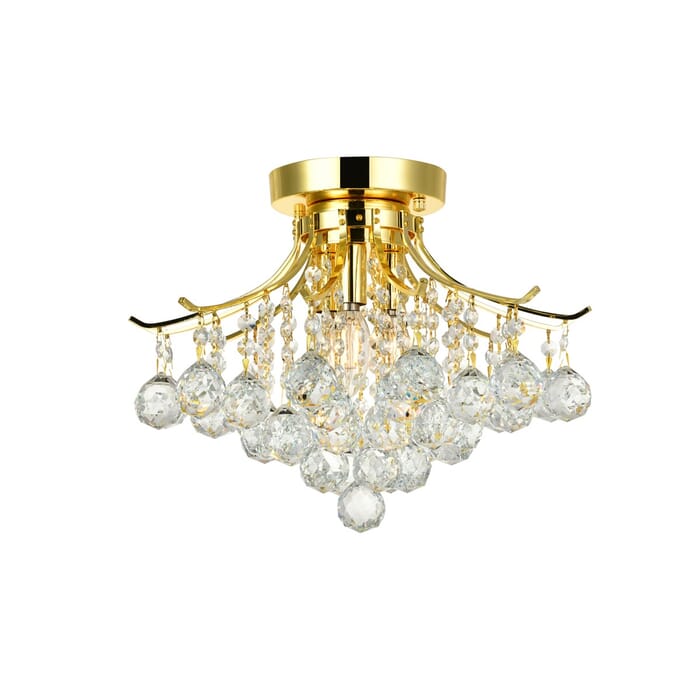 Toureg 3-Light Flush Mount in Gold Toureg 3-Light Flush Mount in Gold