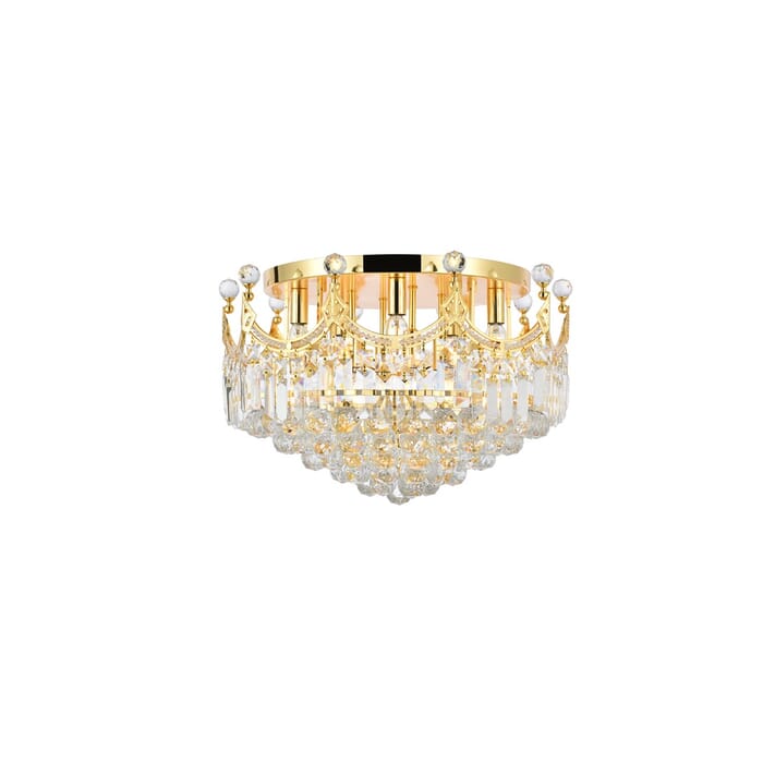 Corona 9-Light Flush Mount in Gold Corona 9-Light Flush Mount in Gold