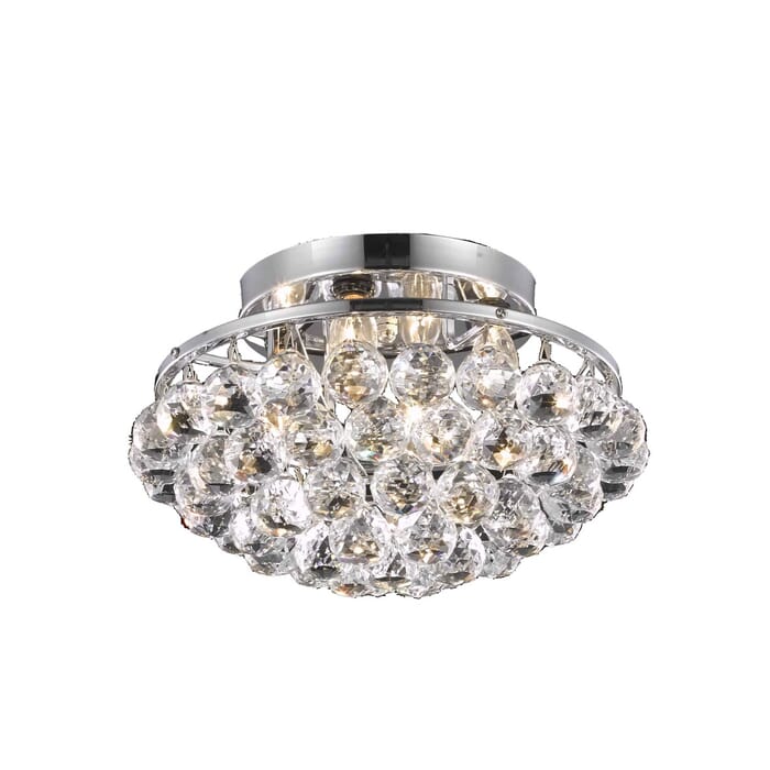Corona 4-Light Flush Mount in Chrome Corona 4-Light Flush Mount in Chrome