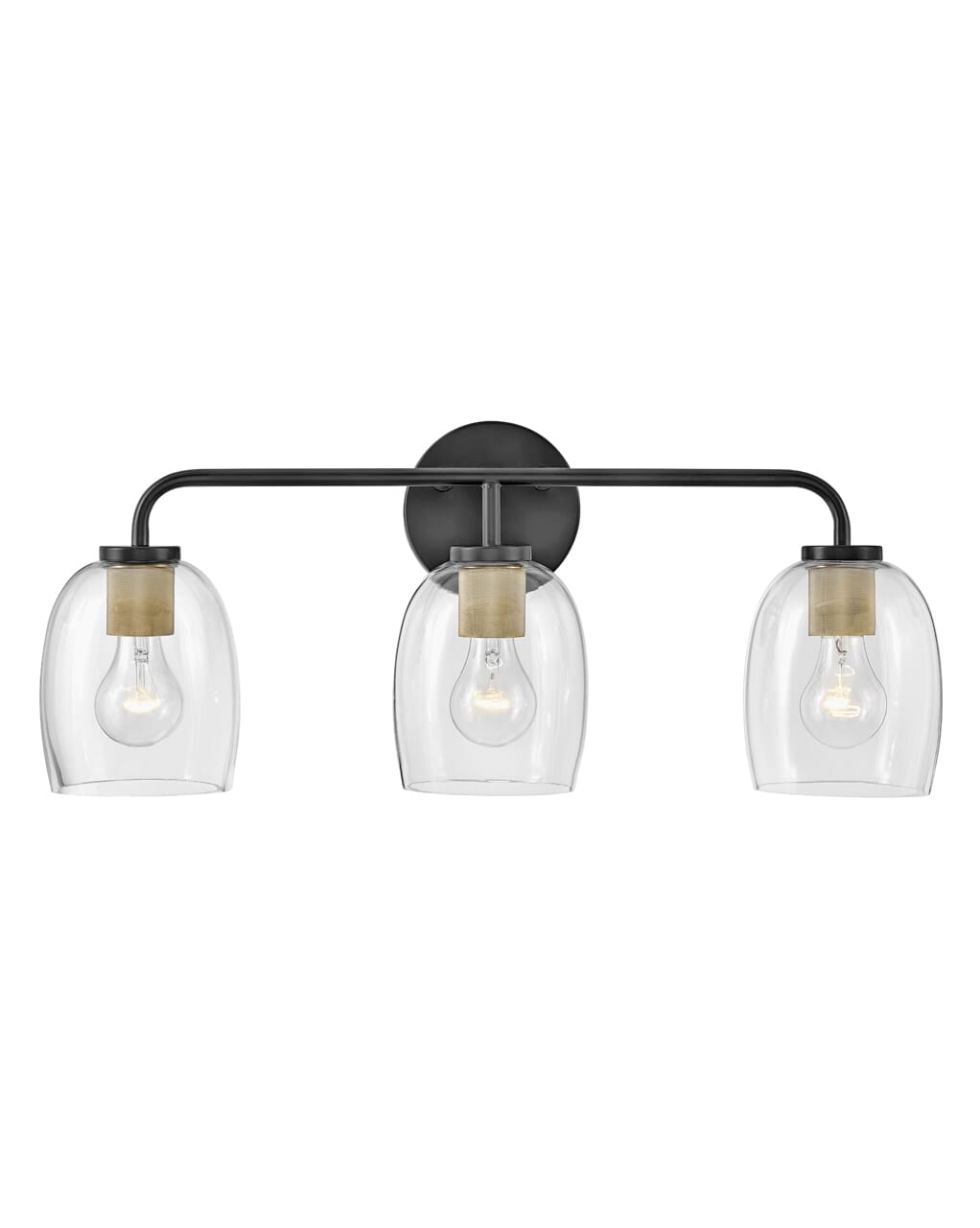 Lark Percy 3-Light Bathroom Vanity Light in Black