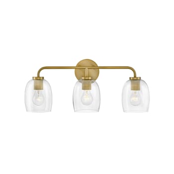 Lark Percy 3-Light Bathroom Vanity Light in Lacquered Brass