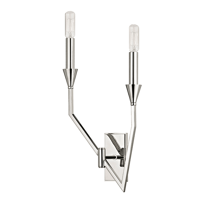 Hudson Valley Archie 2-Light 18" Wall Sconce in Polished Nickel Hudson Valley Archie 2-Light 18" Wall Sconce in Polished Nickel