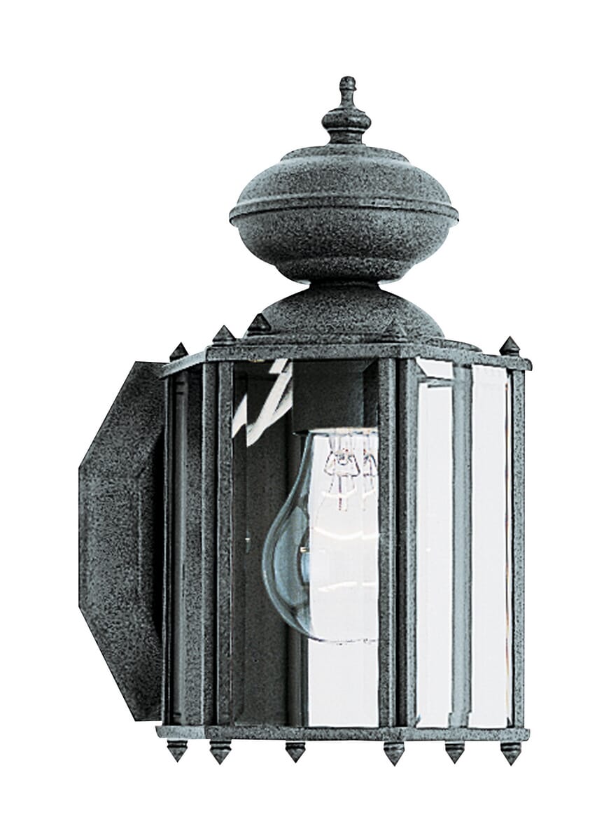 Classico 11" Outdoor Wall Light in Black