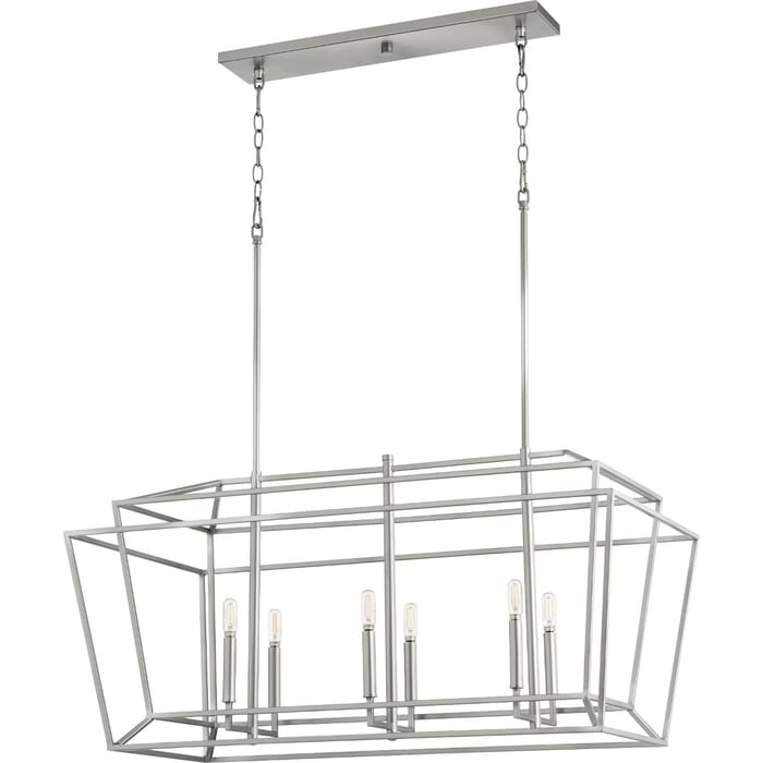 Quorum Monument 6-Light 20" Foyer Light in Classic Nickel Quorum Monument 6-Light 20" Foyer Light in Classic Nickel