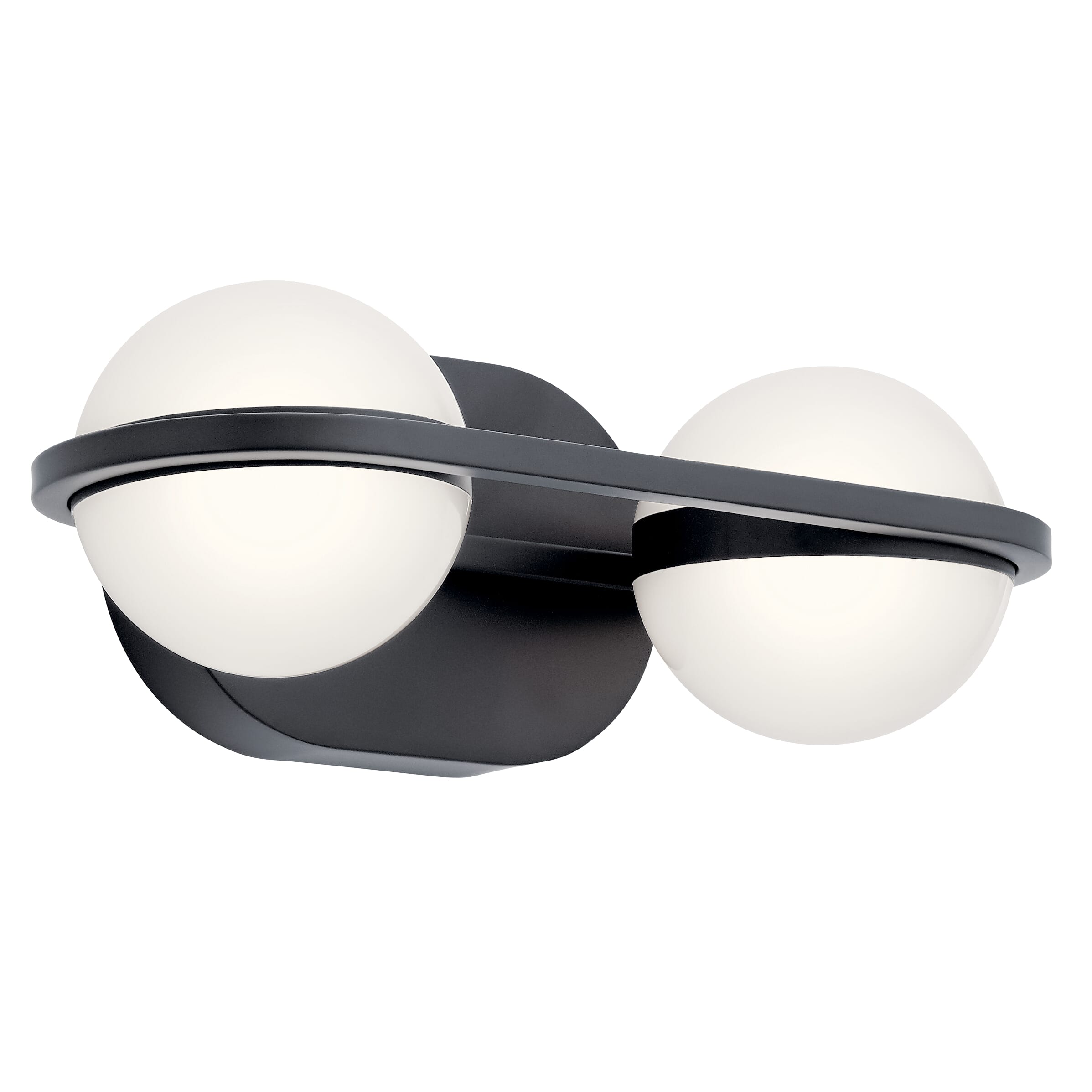 Elan 2 Light 14 Bathroom Vanity Light In Matte Black