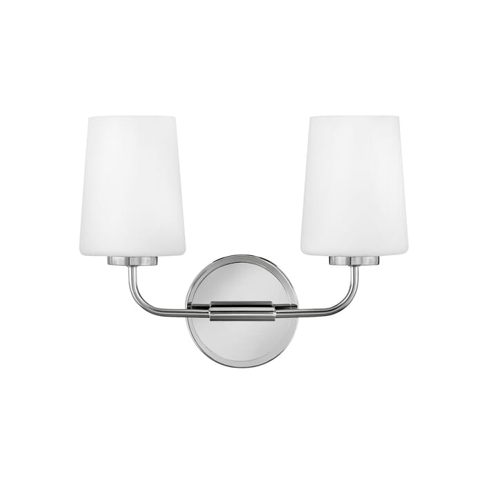 Hinkley Kline 2-Light Bathroom Vanity Light in Chrome Hinkley Kline 2-Light Bathroom Vanity Light in Chrome