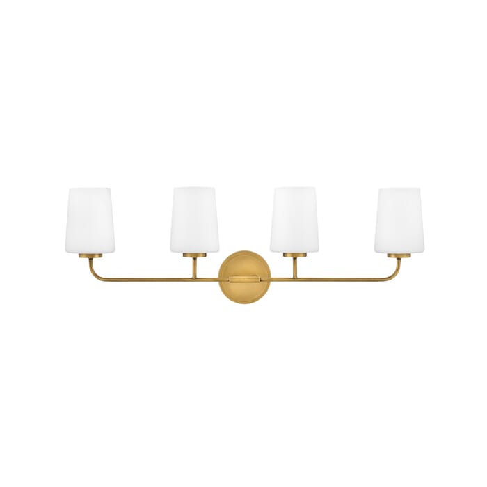 Hinkley Kline 4-Light Bathroom Vanity Light in Heritage Brass Hinkley Kline 4-Light Bathroom Vanity Light in Heritage Brass