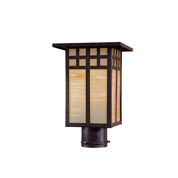 The Great Outdoors Scottsdale II Outdoor Post Light in Textured French Bronze The Great Outdoors Scottsdale II Outdoor Post Light in Textured French Bronze