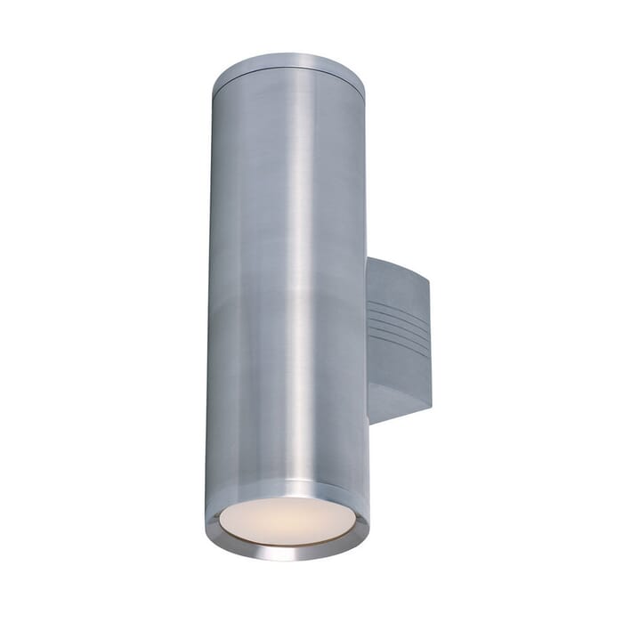 Maxim Lightray 5" 2-Light LED Outdoor Wall Mount in Brushed Aluminum Maxim Lightray 5" 2-Light LED Outdoor Wall Mount in Brushed Aluminum