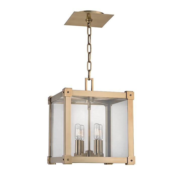 Hudson Valley Forsyth 4-Light 15" Pendant Light in Aged Brass Hudson Valley Forsyth 4-Light 15" Pendant Light in Aged Brass