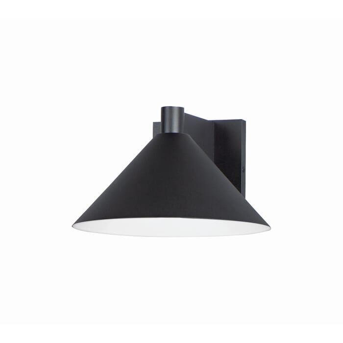 Conoid LED 1-Light LED Outdoor Wall Sconce in Black Conoid LED 1-Light LED Outdoor Wall Sconce in Black