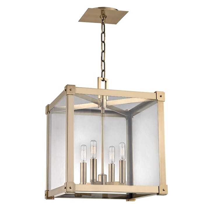 Hudson Valley Forsyth 4-Light 21" Pendant Light in Aged Brass Hudson Valley Forsyth 4-Light 21" Pendant Light in Aged Brass