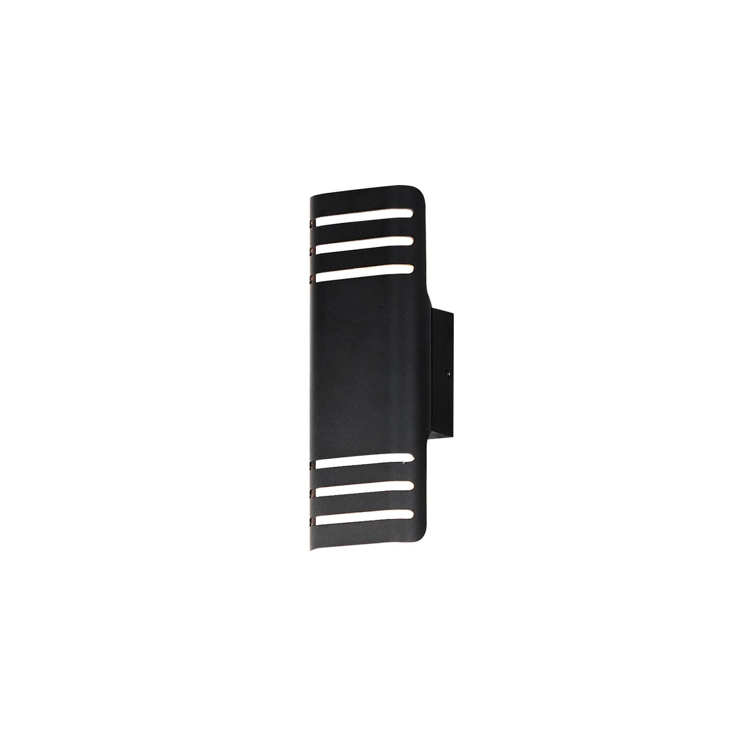 Lightray LED 2-Light LED Outdoor Wall Lantern in Black