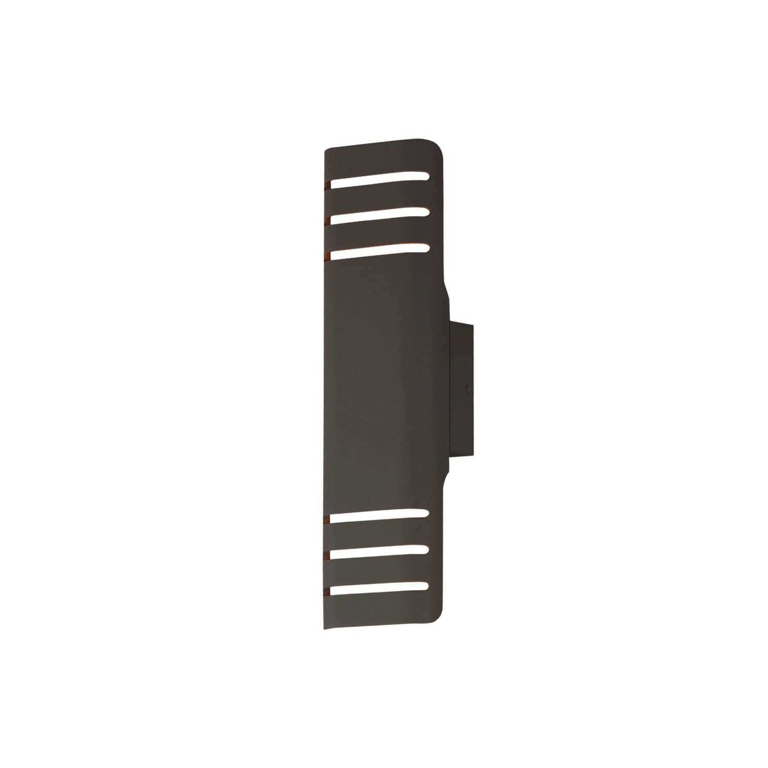 Lightray LED 2-Light LED Outdoor Wall Lantern in Architectural Bronze