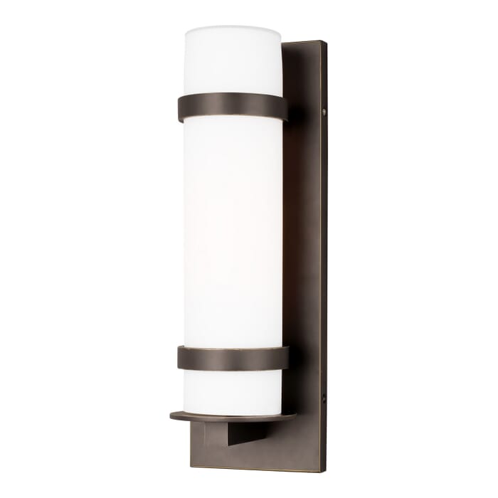 Alban 1-Light Outdoor Wall Lantern in Antique Bronze Alban 1-Light Outdoor Wall Lantern in Antique Bronze