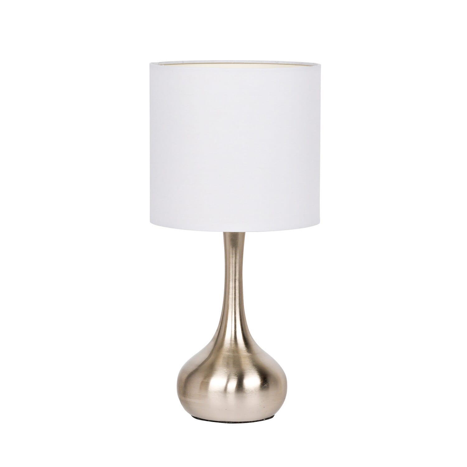 Brushed Polished Nickel One Light Table Lamp from the Table Lamp Collection