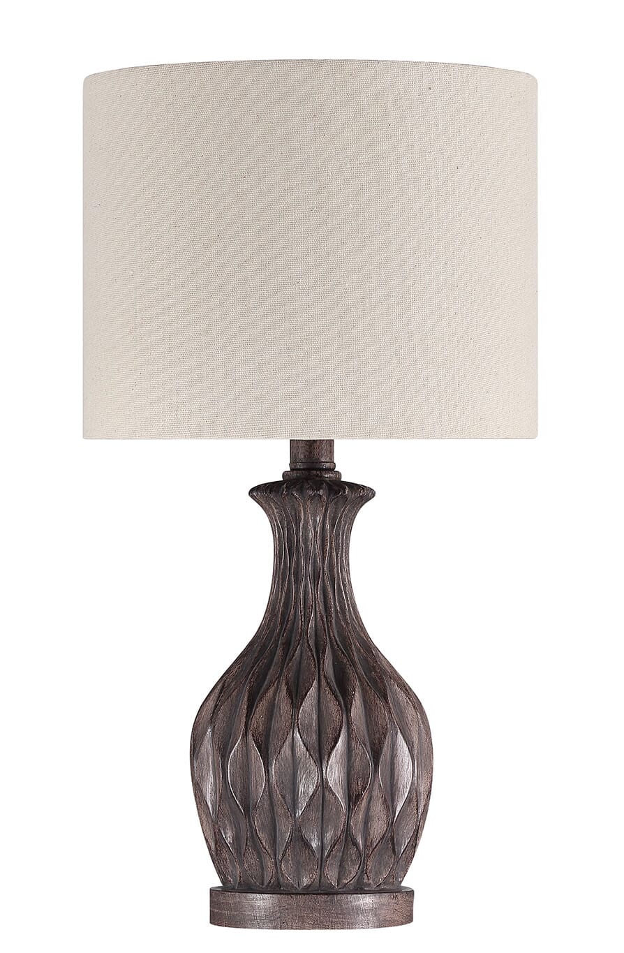 1-Light Table Lamp in Painted Brown