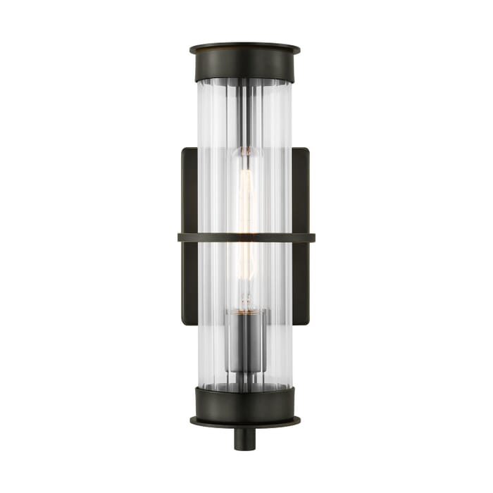 Alcona 1-Light Outdoor Wall Lantern in Antique Bronze Alcona 1-Light Outdoor Wall Lantern in Antique Bronze