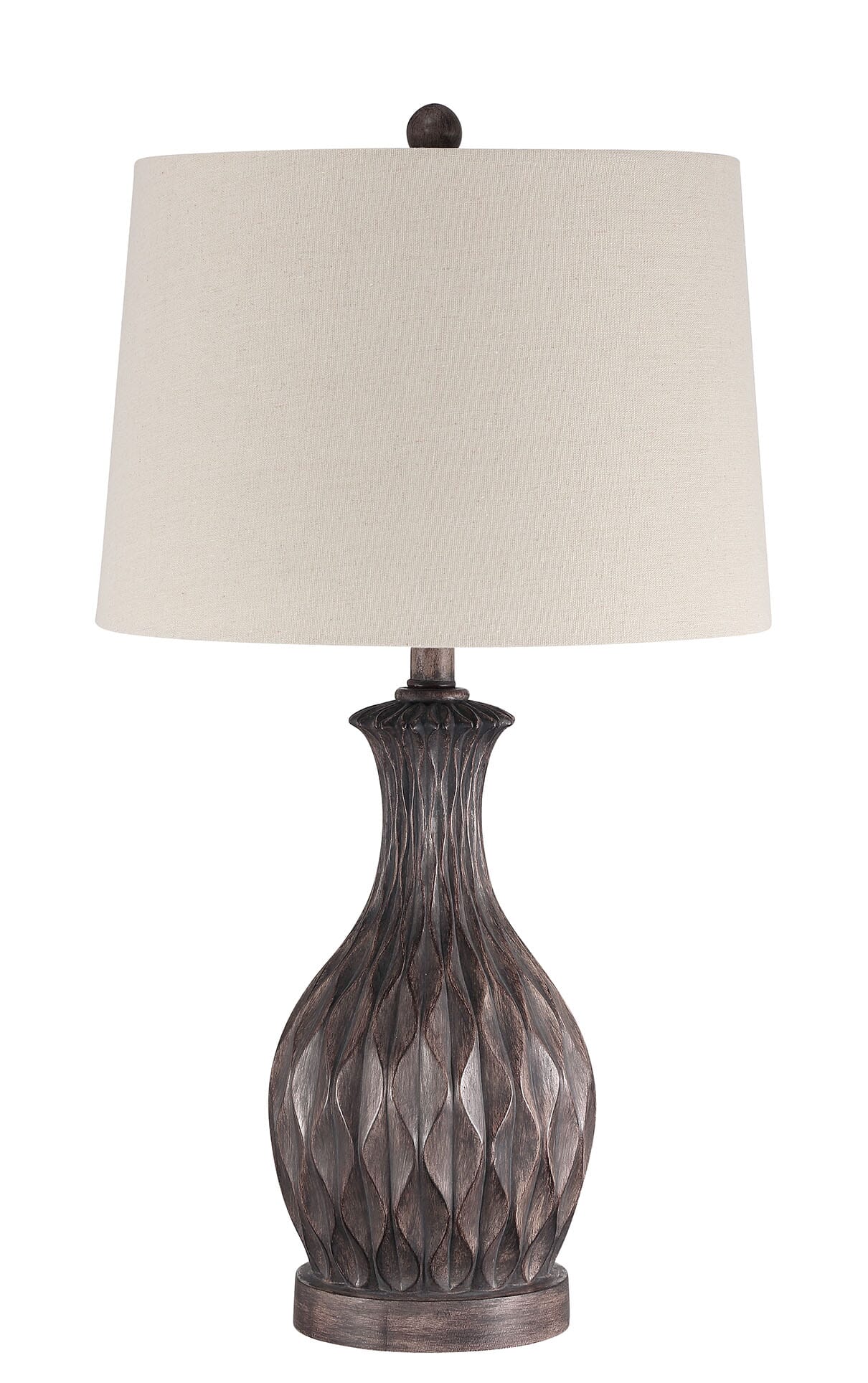 1-Light Table Lamp in Painted Brown