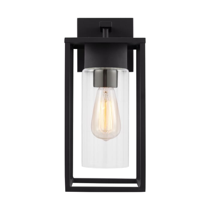Vado 1-Light Outdoor Wall Lantern in Black Vado 1-Light Outdoor Wall Lantern in Black