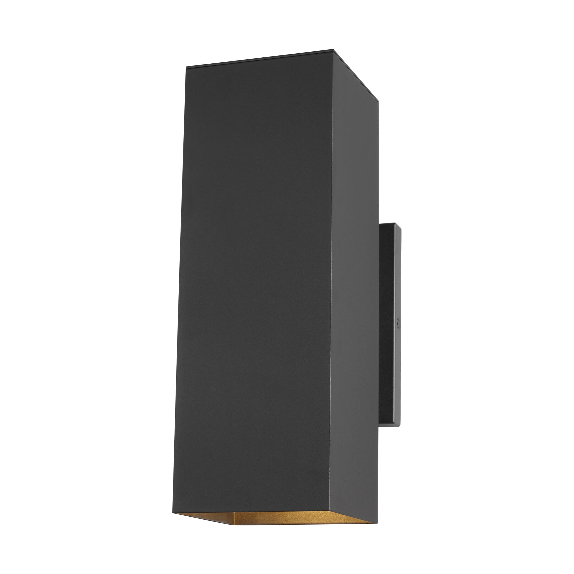 Sea Gull Pohl 2-Light Outdoor Wall Light in Black