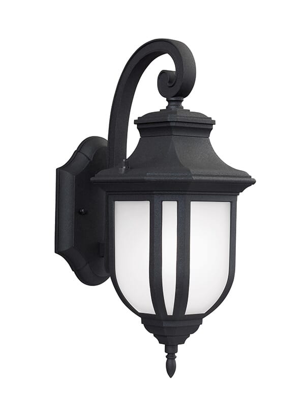 Childress 15" Outdoor Wall Light in Black