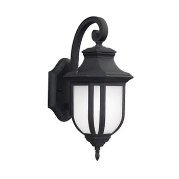 Sea Gull Childress 15" Outdoor Wall Light in Black