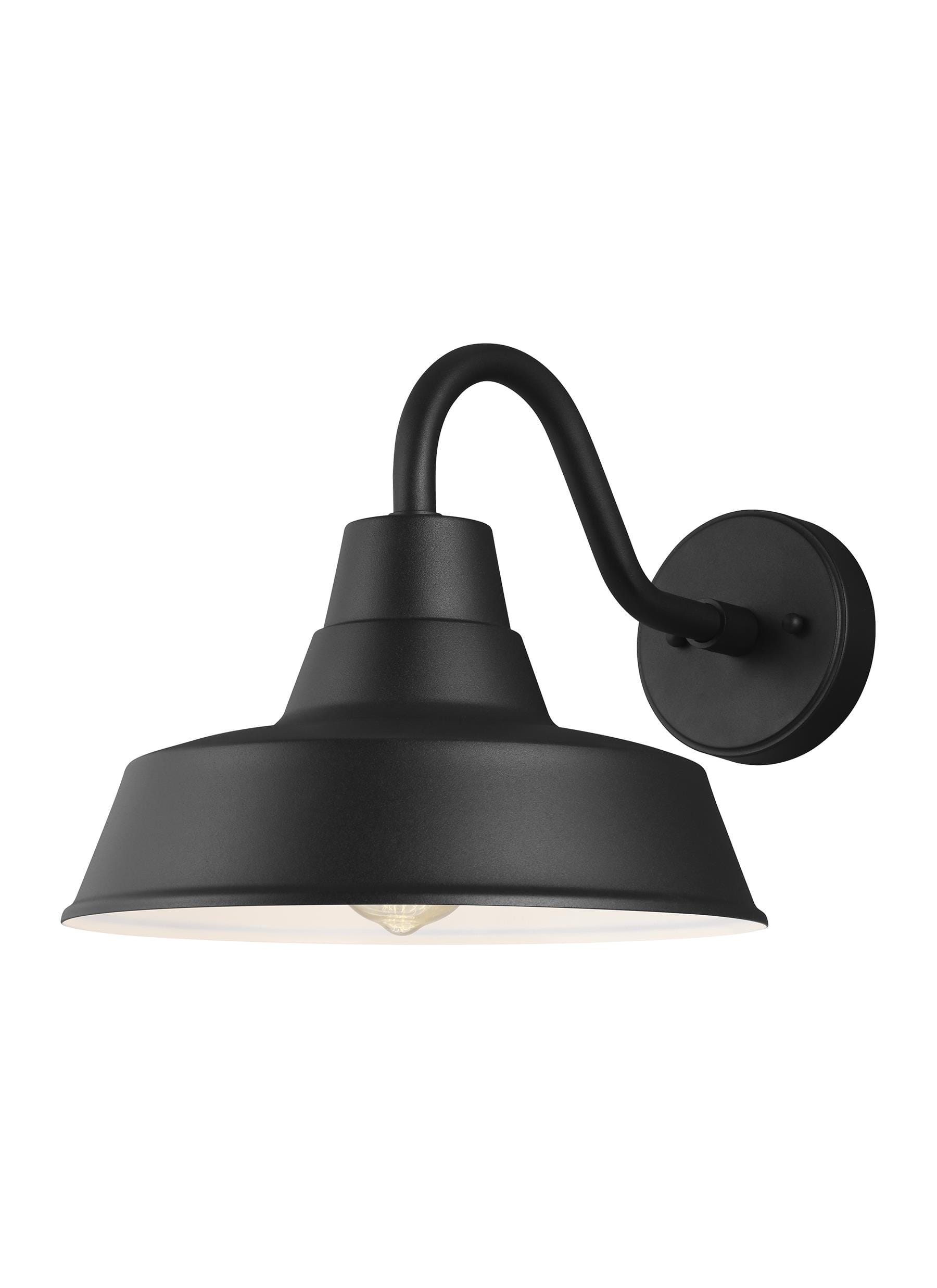 Sea Gull Barn Light Outdoor Wall Light in Black
