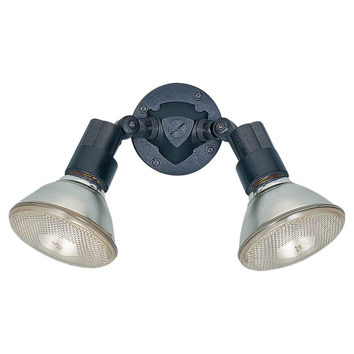 Flood Light 2-Light Flood Light in Black Flood Light 2-Light Flood Light in Black