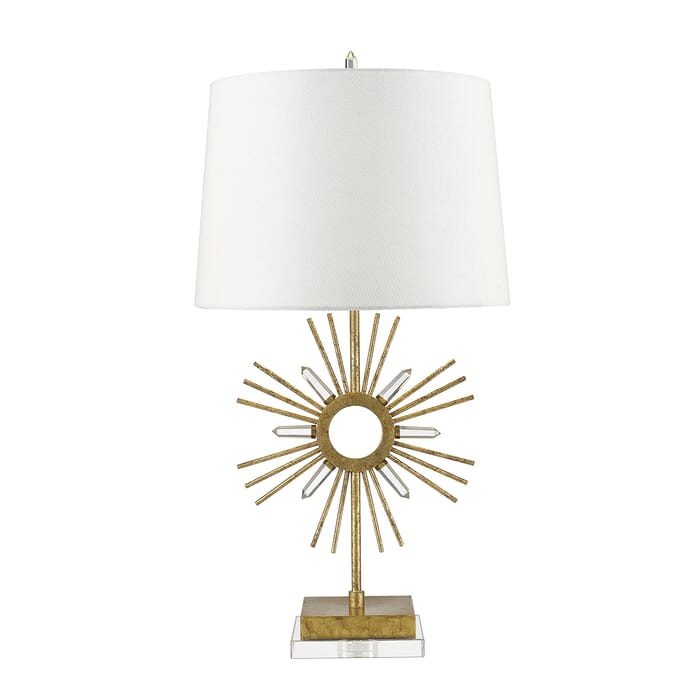 Sun King 1-Light Buffet Lamp in Distressed Gold Sun King 1-Light Buffet Lamp in Distressed Gold