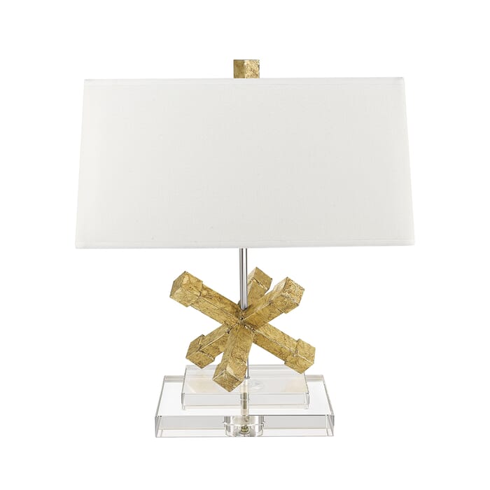 Jackson Square 1-Light Table Lamp in Distressed Gold body Jackson Square 1-Light Table Lamp in Distressed Gold body